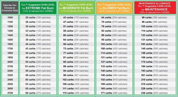 The ideal amount of carbohydrate intake per day to lose 