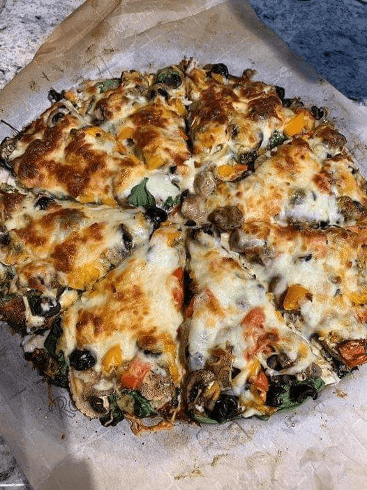 Keto low carb cauliflower pizza crust