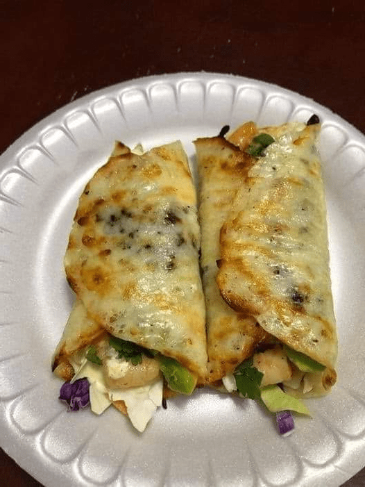 Keto Cheese Shell Keto Shrimp Tacos with Cilantro Lime Sauce