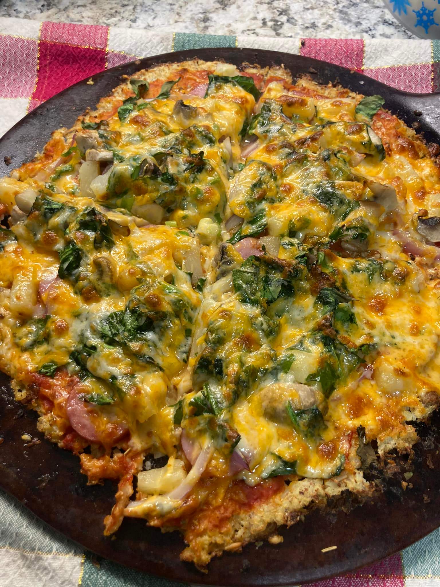 Keto low carb cauliflower pizza crust Diet keto