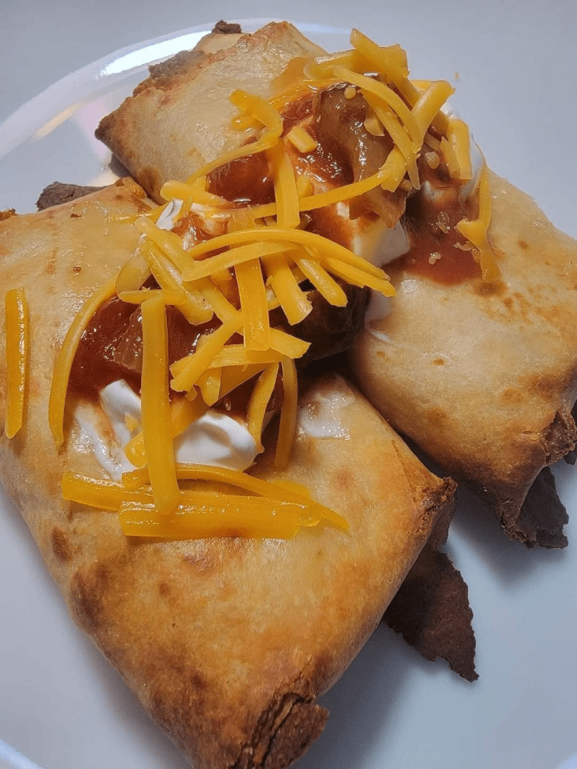 Keto Chicken Chimichangas