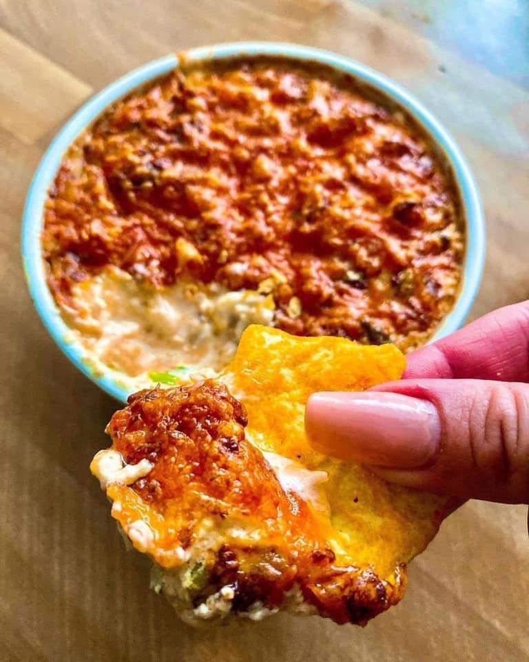 Keto warm Crab & cheese dip