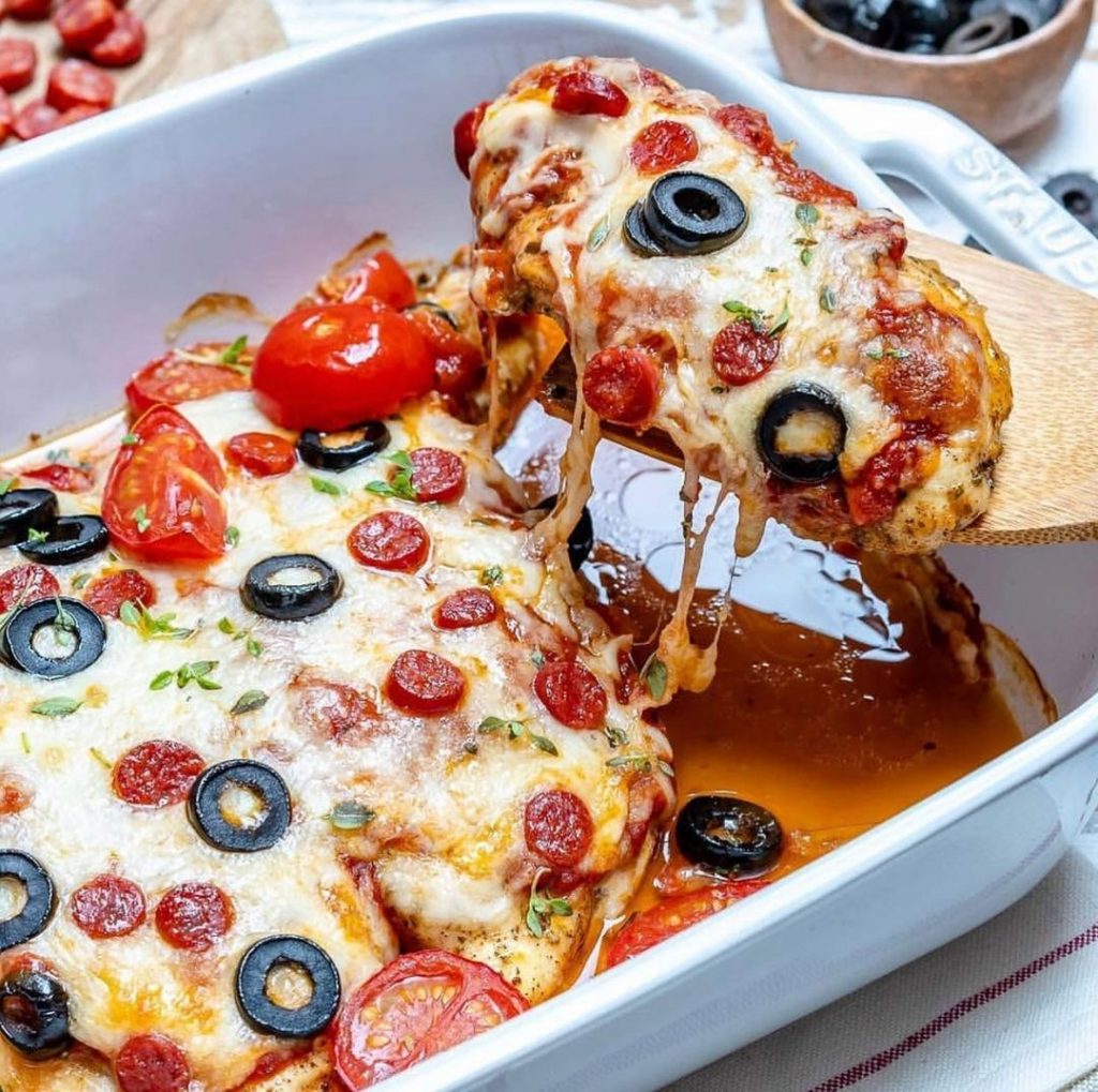 Keto Pizza Chicken casserole Diet keto