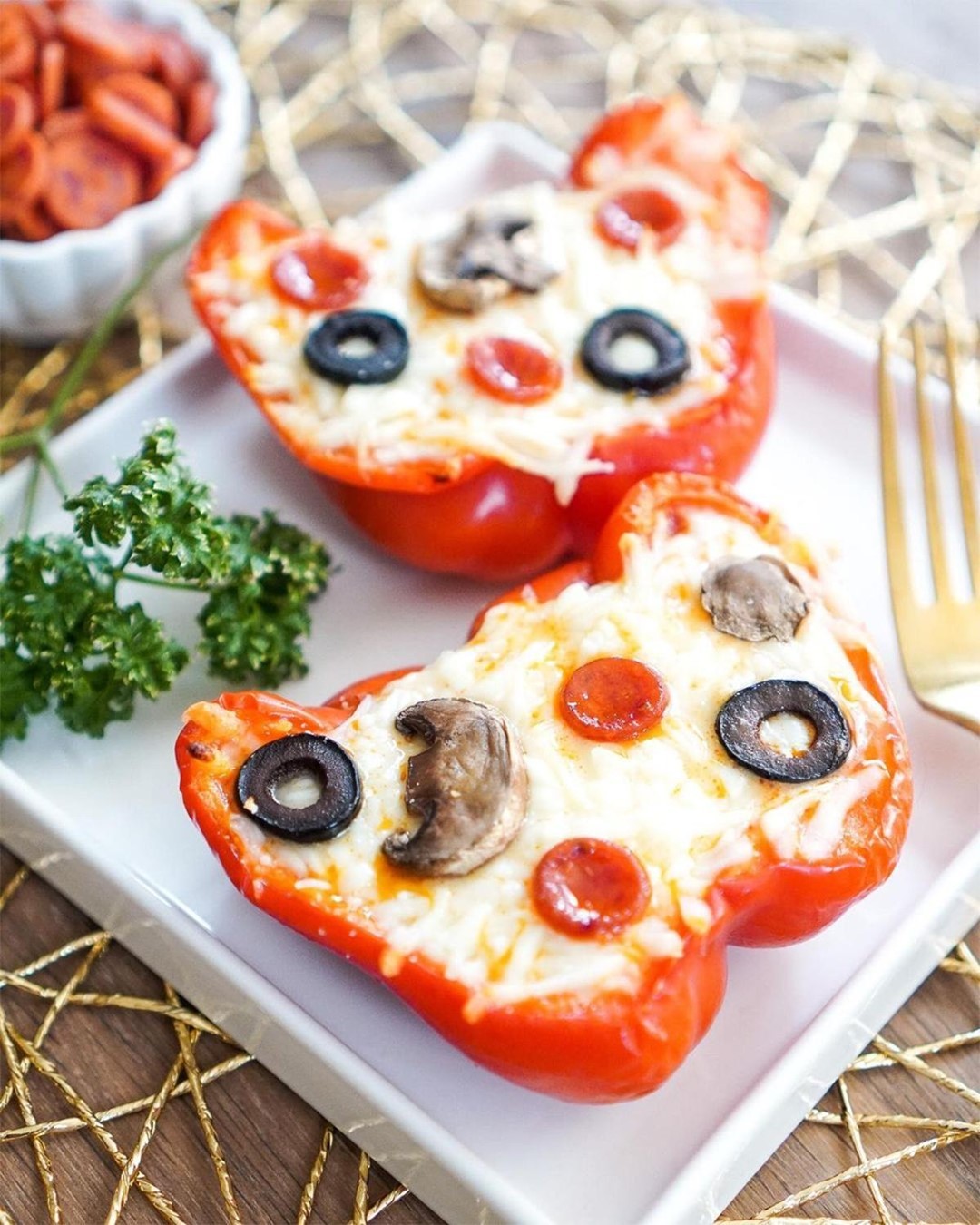 Keto Pizza stuffed peppers Diet keto