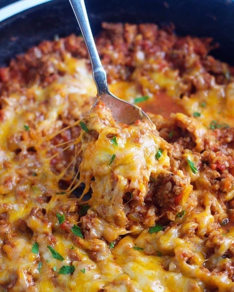 Keto Mexican Ground Beef Casserole