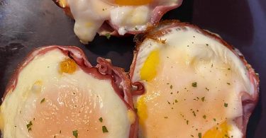 Keto ham and cheese egg cups