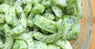 Keto Cucumber salad with seasoning pickle